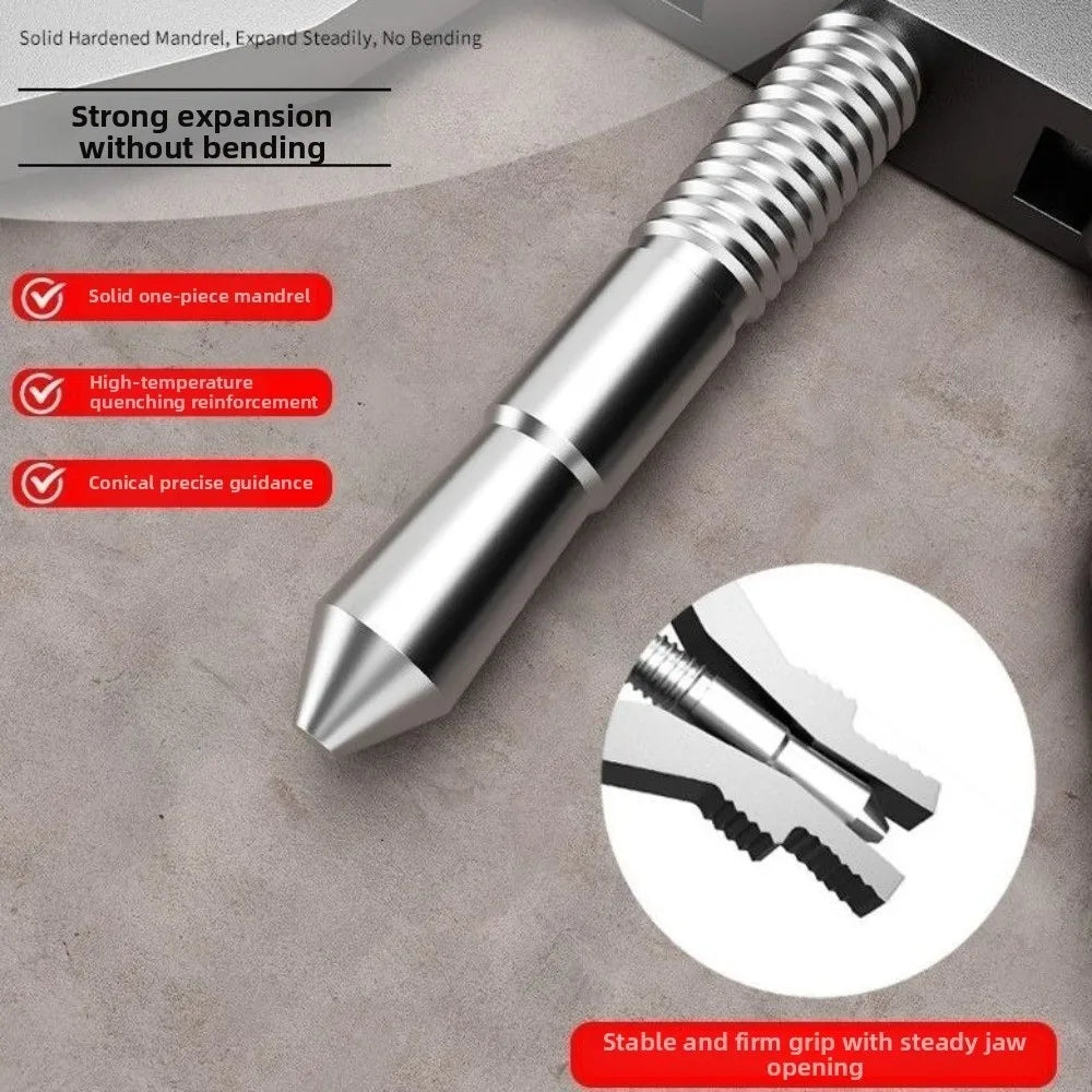 Broken Pipe Thread Extractor – Hex Shank Drill-Compatible Tool