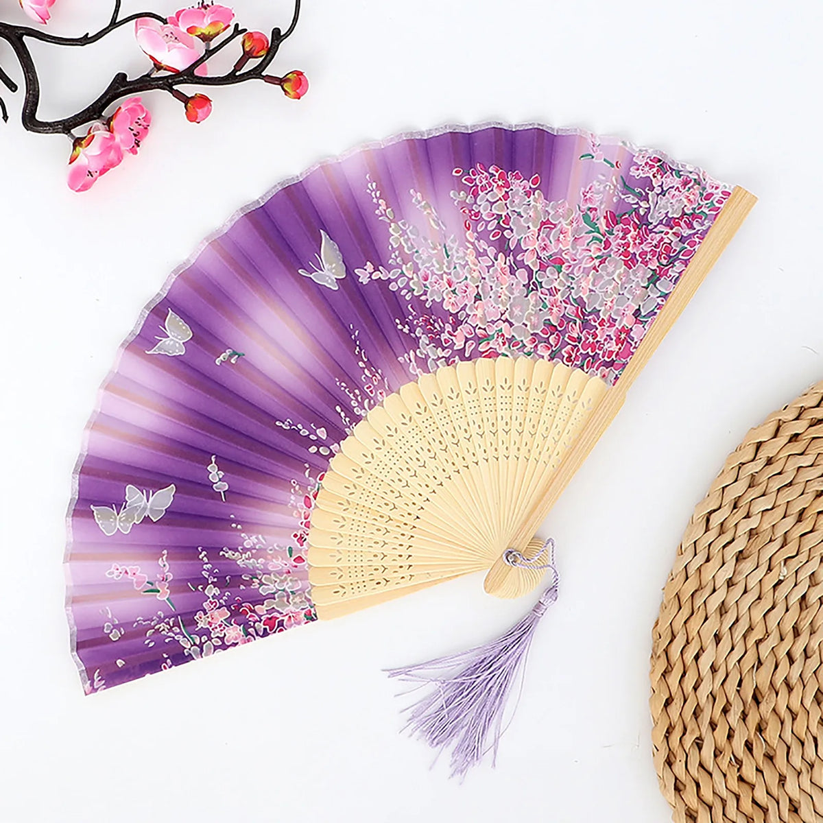 Vintage Folding Hand Fan – Chinese Dance & Home Décor Gift