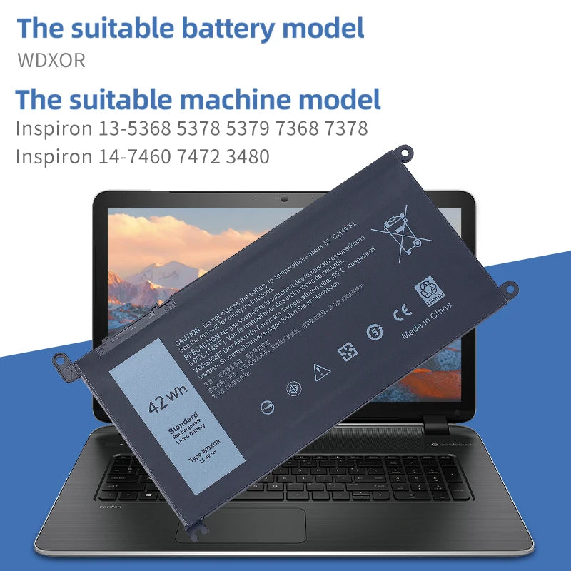 SUOZHAN WDXOR Battery for Dell Inspiron 15 7560 5567 5568 7460