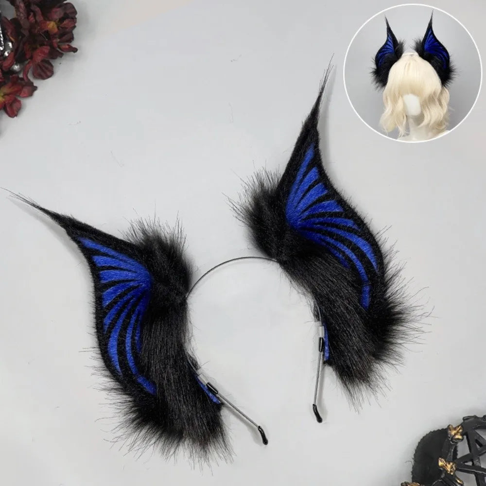 Plush Bat Ears Headband – Anime Cosplay & Halloween Accessory