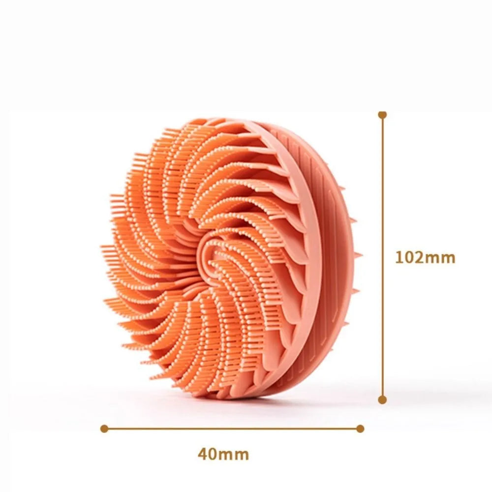 Double-Sided Silicone Bath Brush – Soft Bristle Body Scrubber