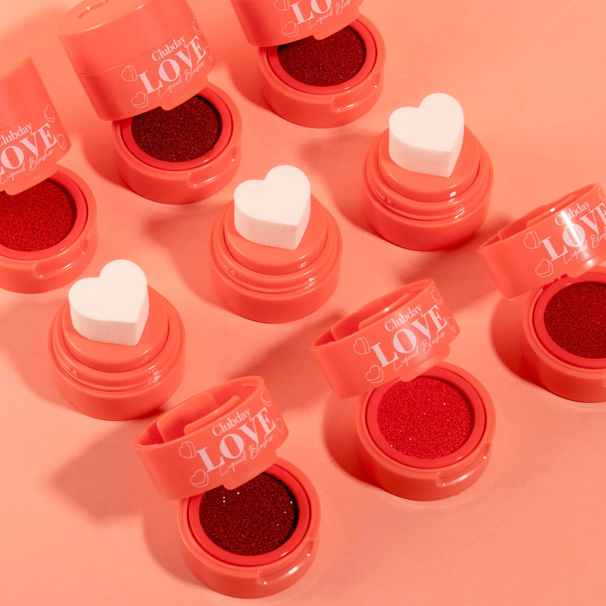 OREADEX Heart Stamp Liquid Blush – Waterproof Coral Pink