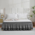Solid Color Bed Skirt – Fade & Wrinkle Resistant | Queen King