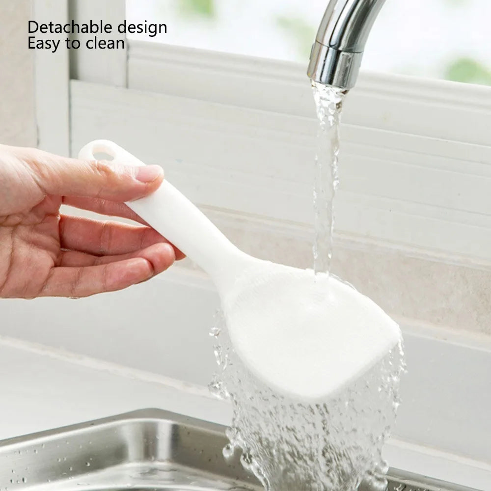 2-Pack Non-Stick Rice Scoop with Dust-Proof Storage Holder