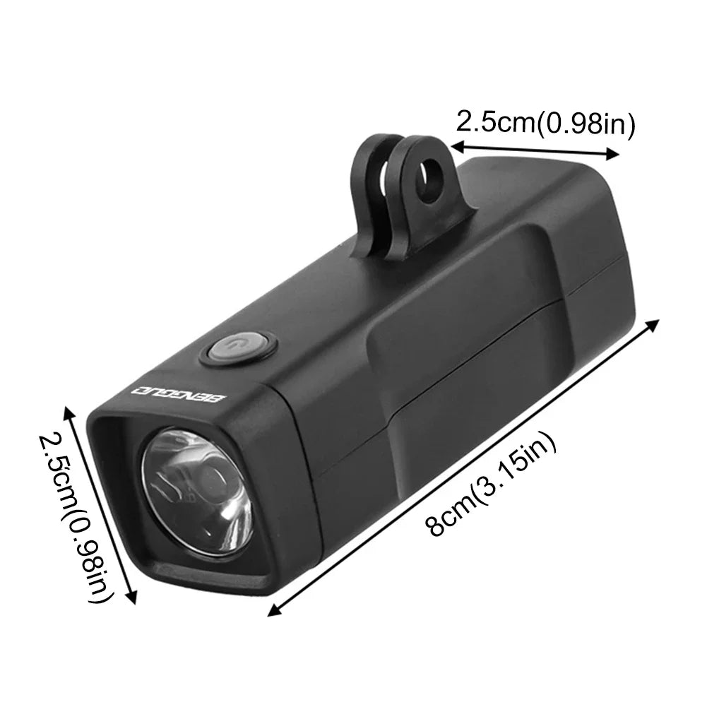 USB Rechargeable LED Bike Headlight 100LM – IPX5 Waterproof