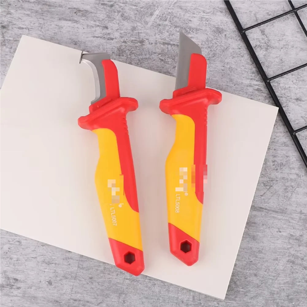 Electrician Knife Insulated Cable Wire Stripping Fixed Blade Tool
