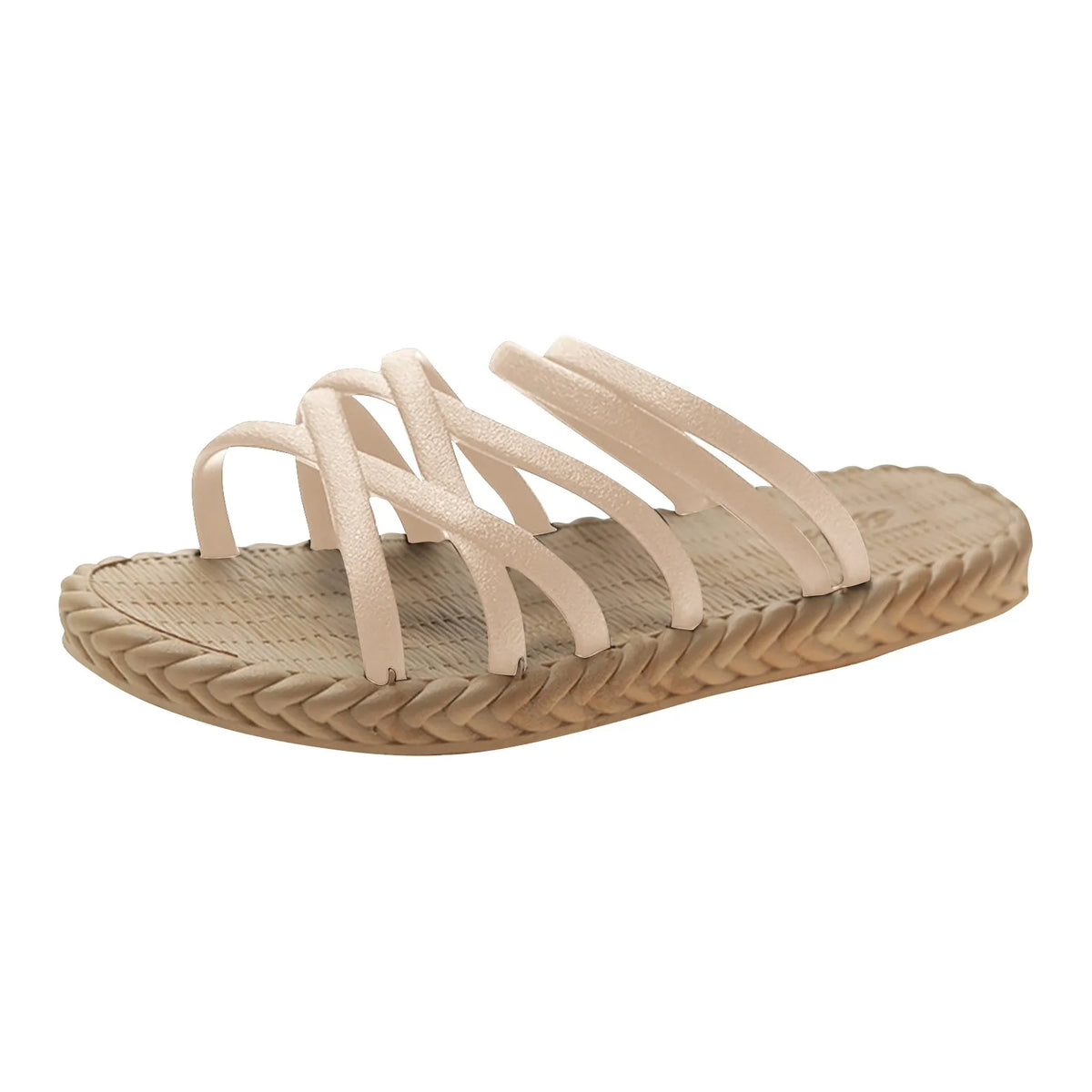 Women's Summer Flat Sandal Slippers – Soft Sole Slip-On