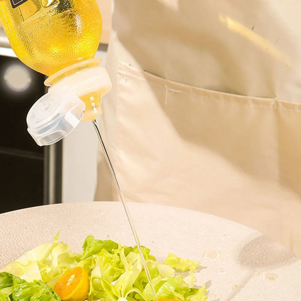4-Pack 500ml Clear Squeeze Condiment Bottles – BBQ & Kitchen