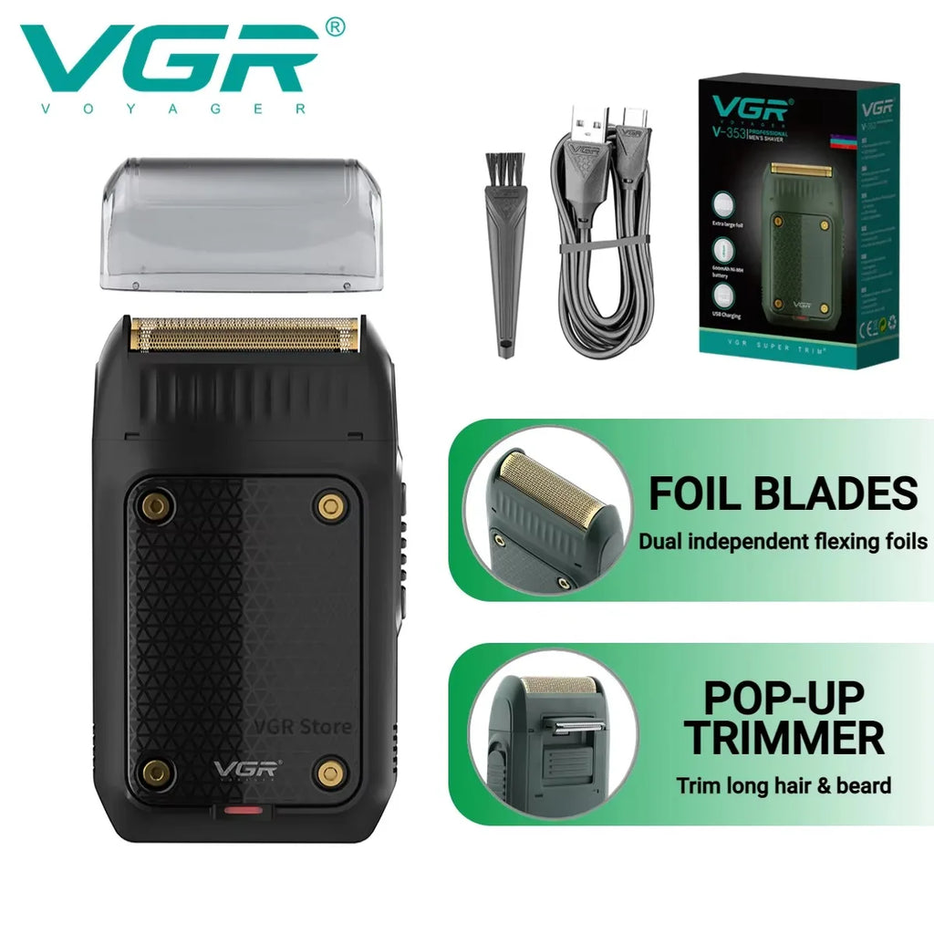VGR V-353 Rechargeable Electric Shaver & Beard Trimmer for Men