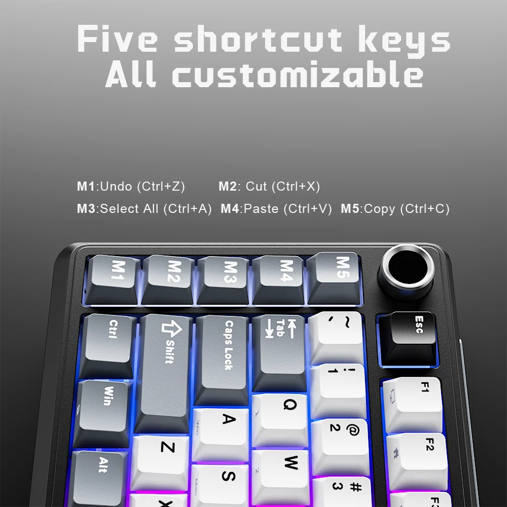 RK Royal Kludge L75 75% Tri-Mode Wireless Mechanical Keyboard