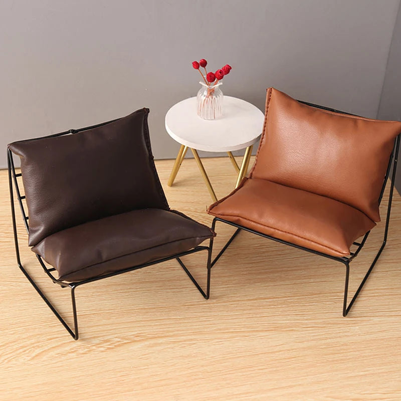 1:6 & 1:12 Dollhouse Miniature Sofa Chair – Living Room Decor
