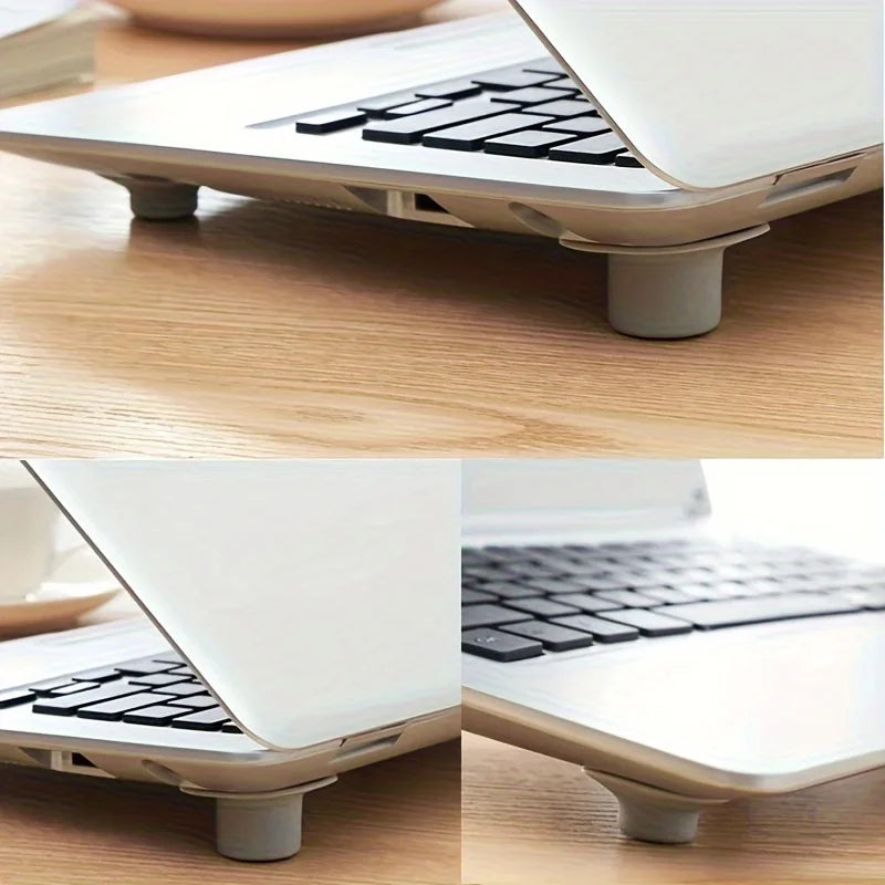 4-Pack Adjustable Laptop Cooling Stand with Suction Cup