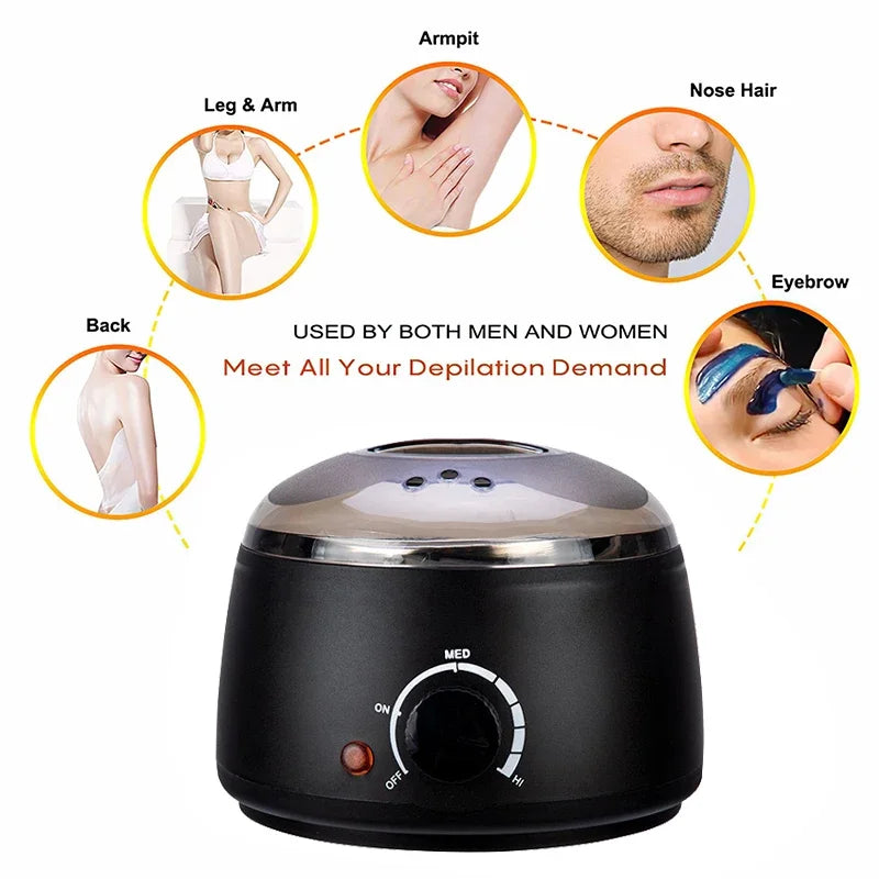 200ml Hard Wax Warmer Machine – Brazilian Hair Removal Kit