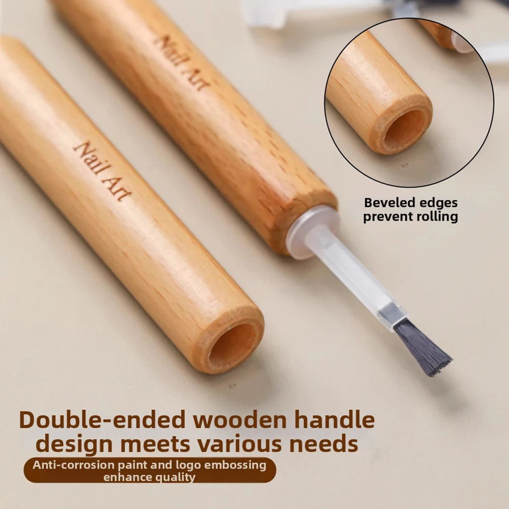 Dual-Ended Gel Nail Art Brush Set – Polish Replacement Brushes