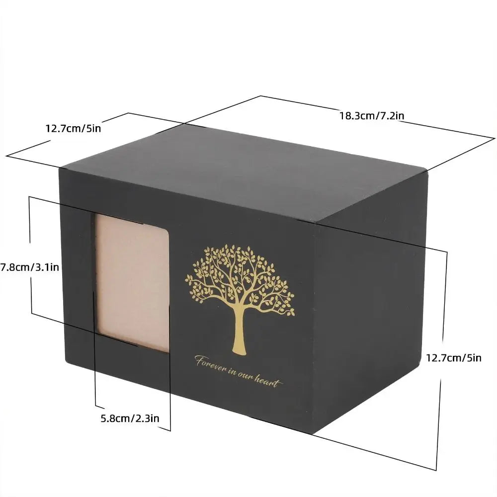 Wooden Pet Cremation Urn with Photo Frame | Tree of Life