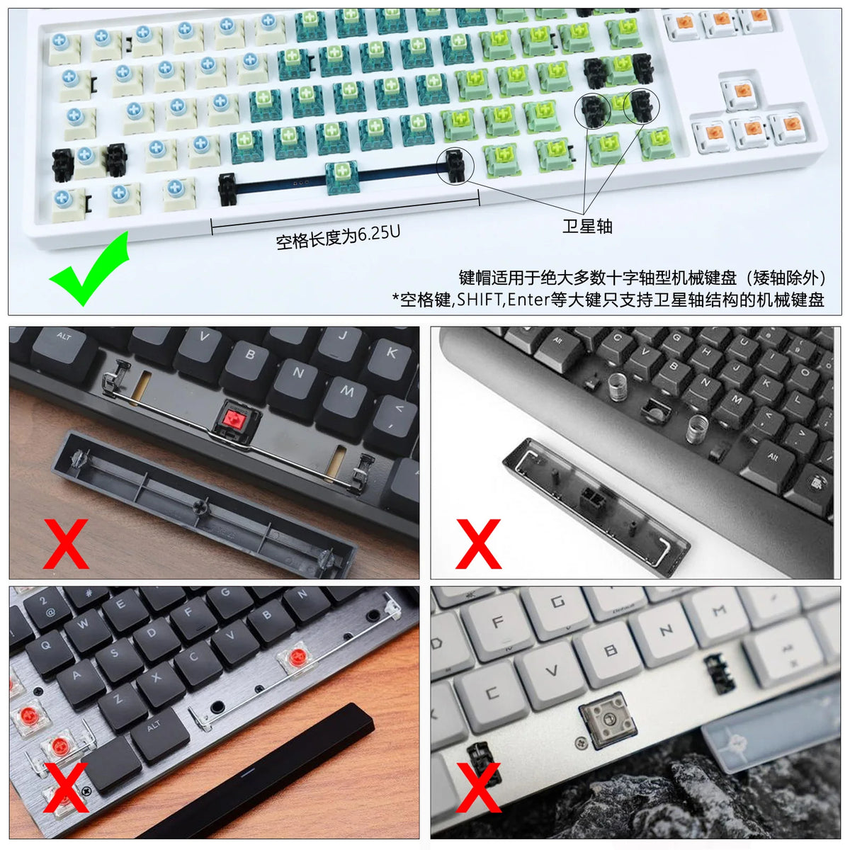 104-Key Christmas PBT MOA Keycaps – Dye Sublimation Cherry MX