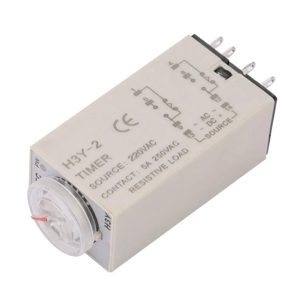 H3Y-2 Delay Timer Relay AC 220V 10s 8-Pin Time Relay