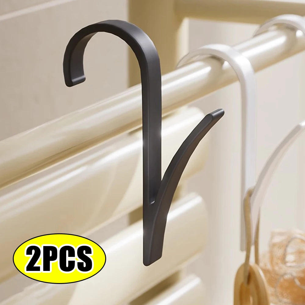 Aluminum Radiator Rail Hooks – Clip-On Towel & Coat Hangers