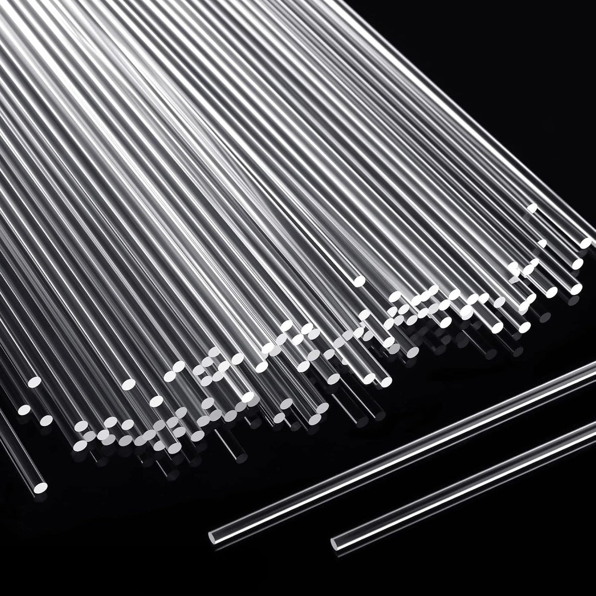 Clear Acrylic Rods 10cm – Cake Topper & DIY Dowel Sticks