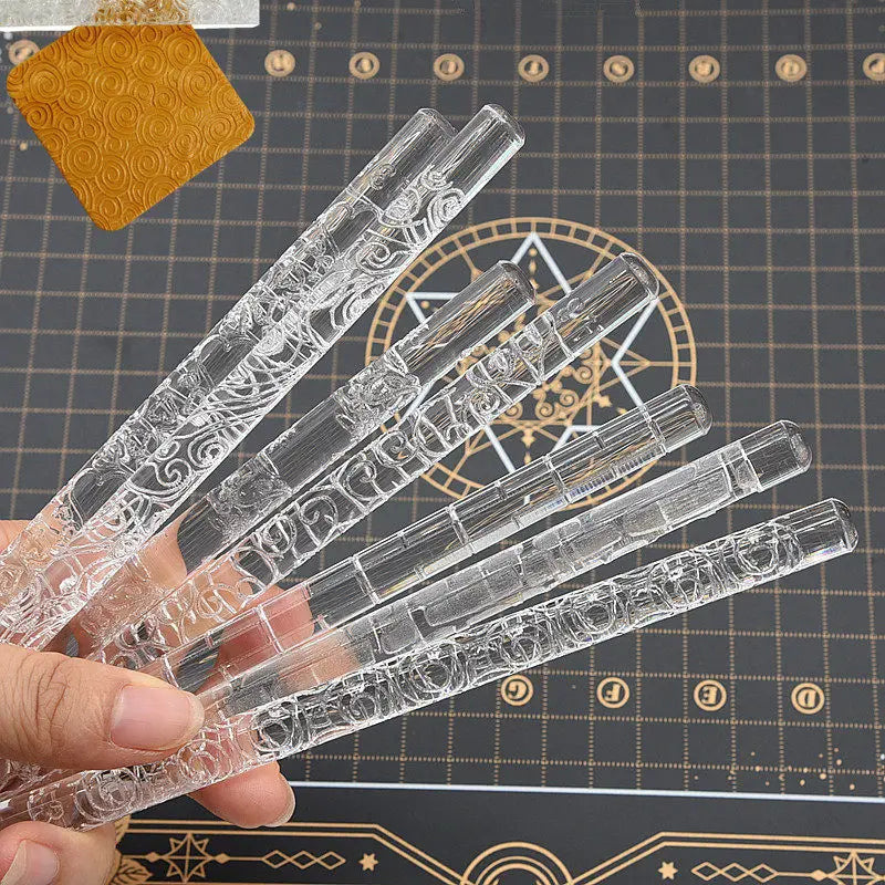 Acrylic Embossing Texture Rolling Bar for Clay & Resin DIY