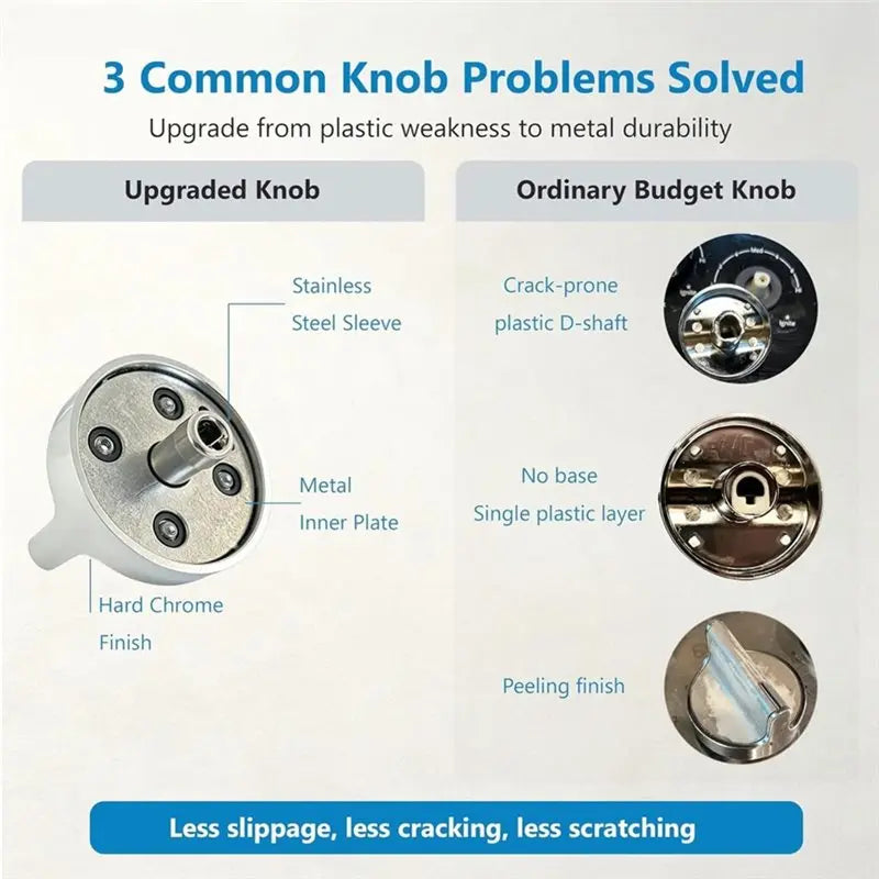Whirlpool W10594481 Metal Replacement Stove Knobs 5-Pack