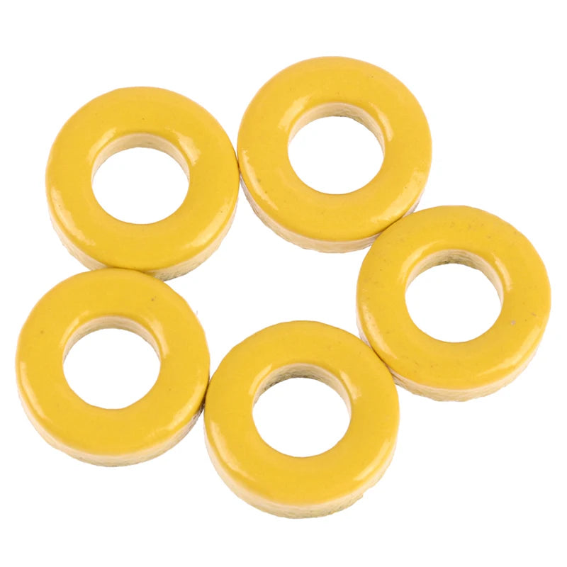 5-Pack T37-6 Iron Powder Toroid Core 9.5mm AL=3nH/N² RF HF
