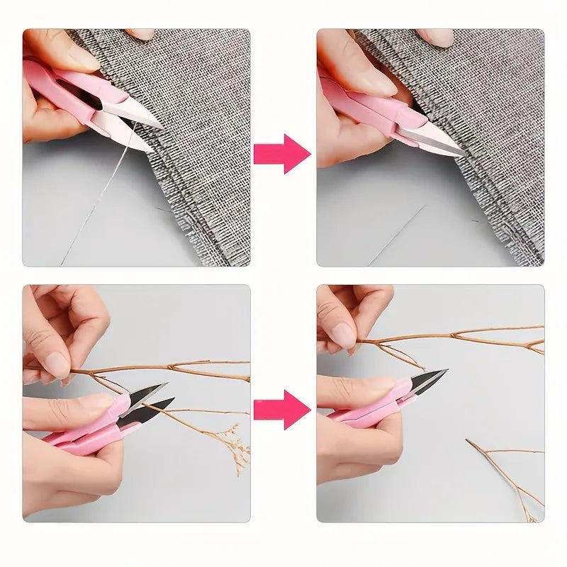 VIBE Scissors with Cover – Sharp Steel Blades for Sewing & Crafts