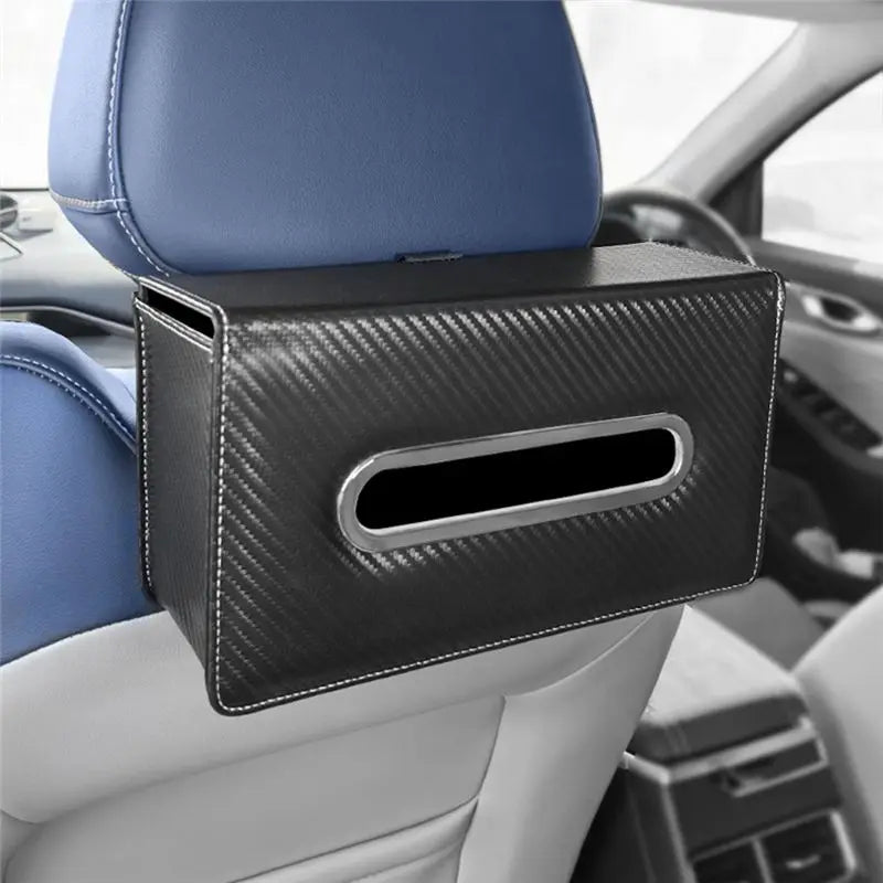 Car Seat Back Leather Tissue Box Hanging Storage Bag | VIBE