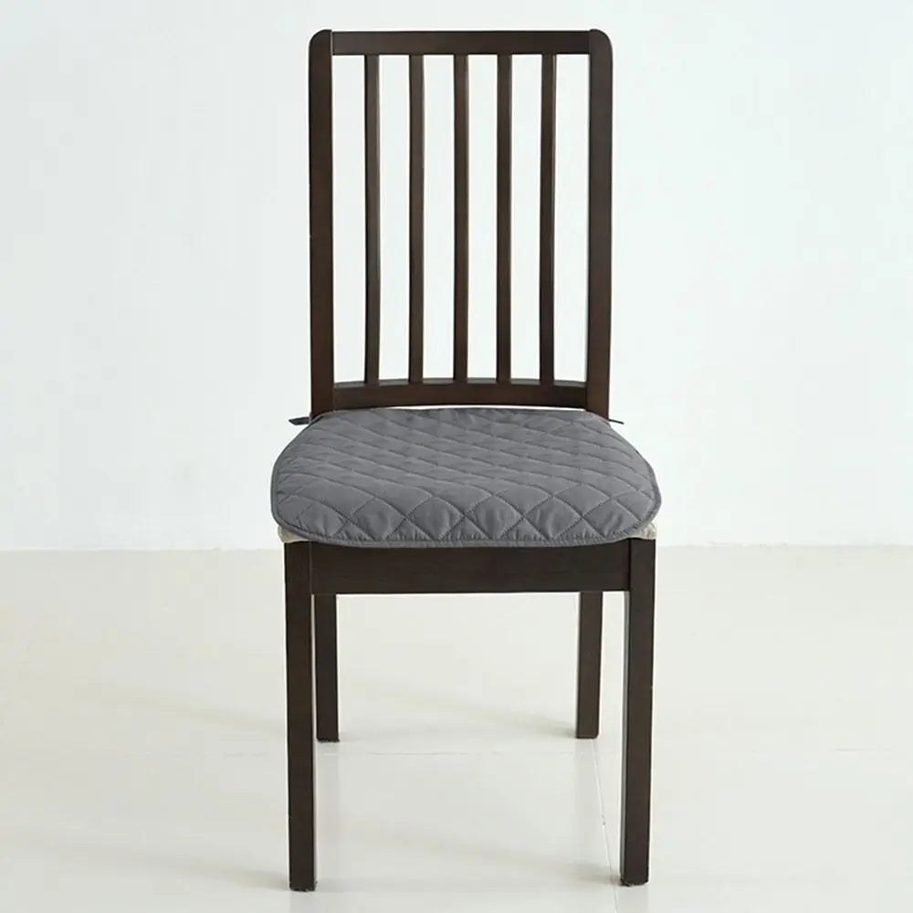 45x45cm Diamond Quilted Tie-On Chair Seat Cushion – Home & Office