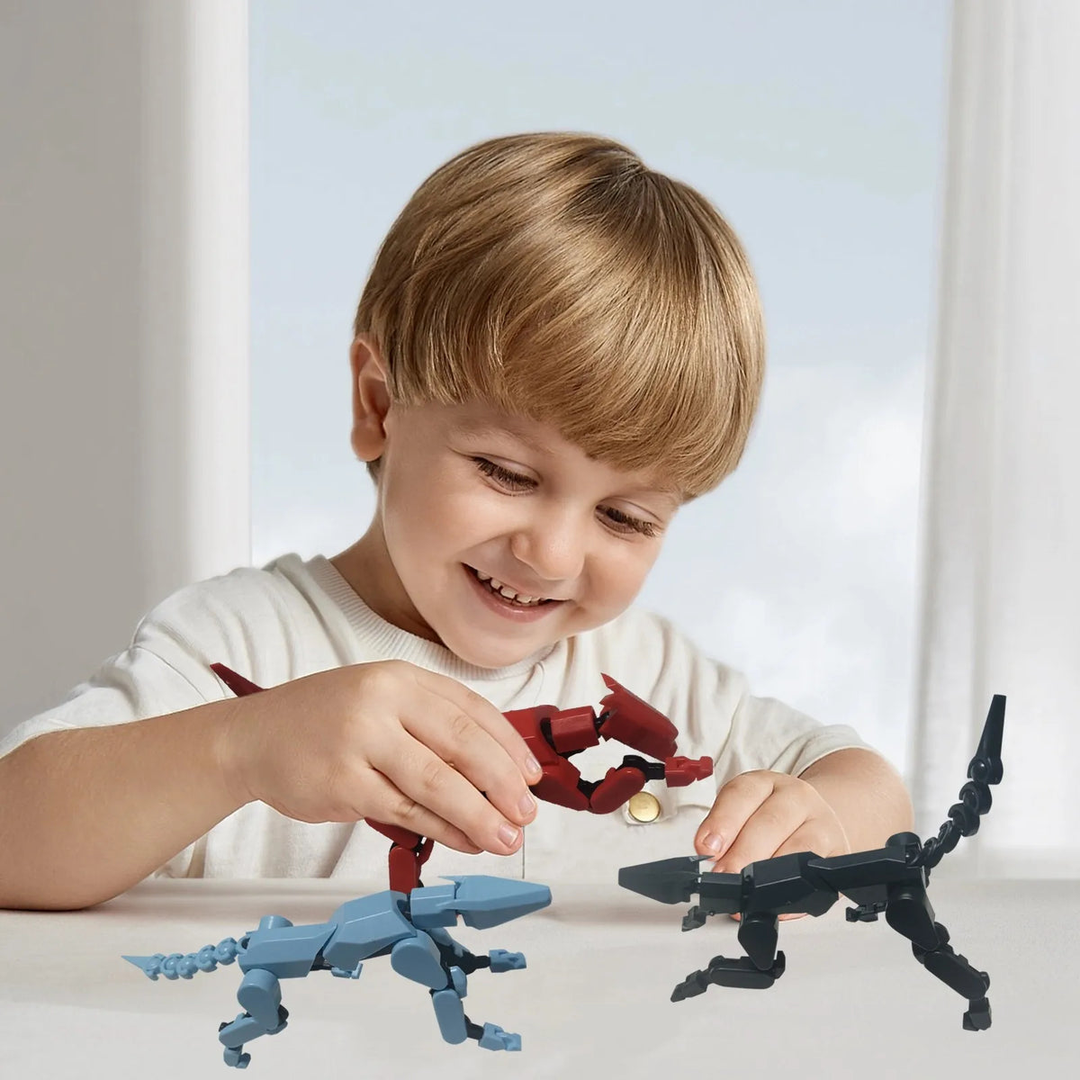 3D Printed Poseable Robot Mannequin Figure Toy | Multi-Joint