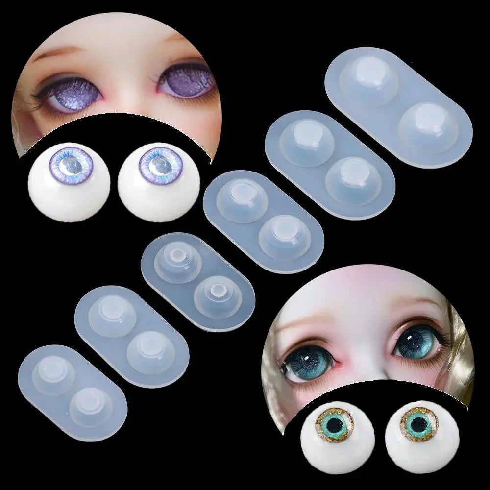 Silicone Eyeball Casting Mold – Half Round DIY Doll Eye Mould