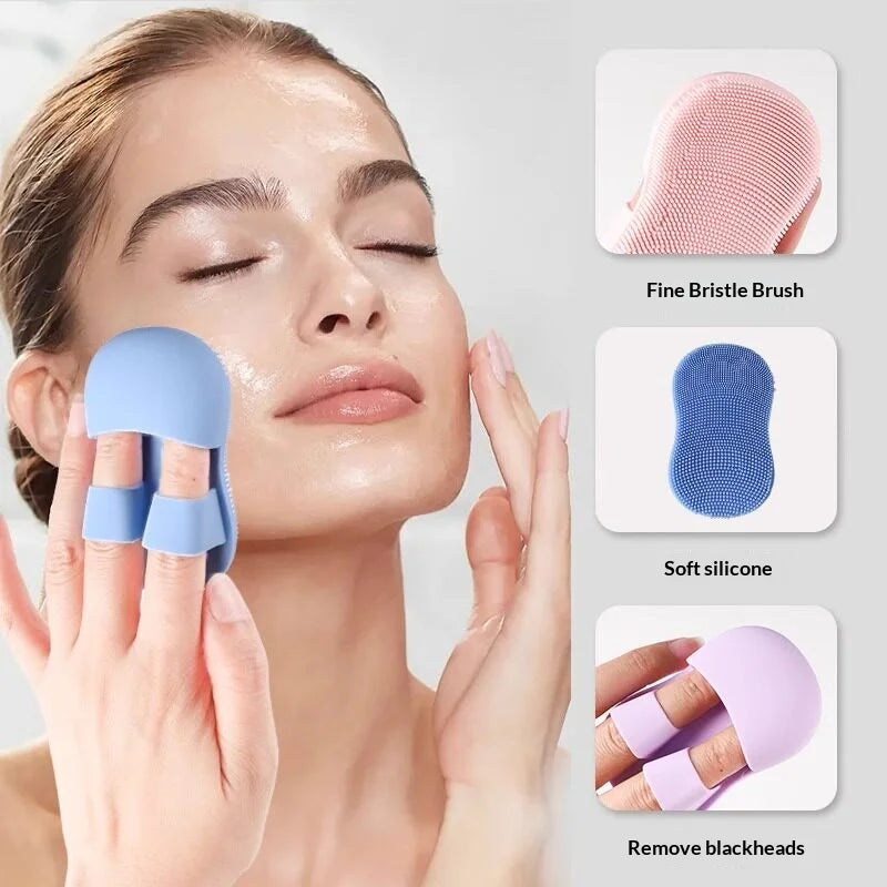 Silicone Finger Facial Cleansing Brush & Face Exfoliator