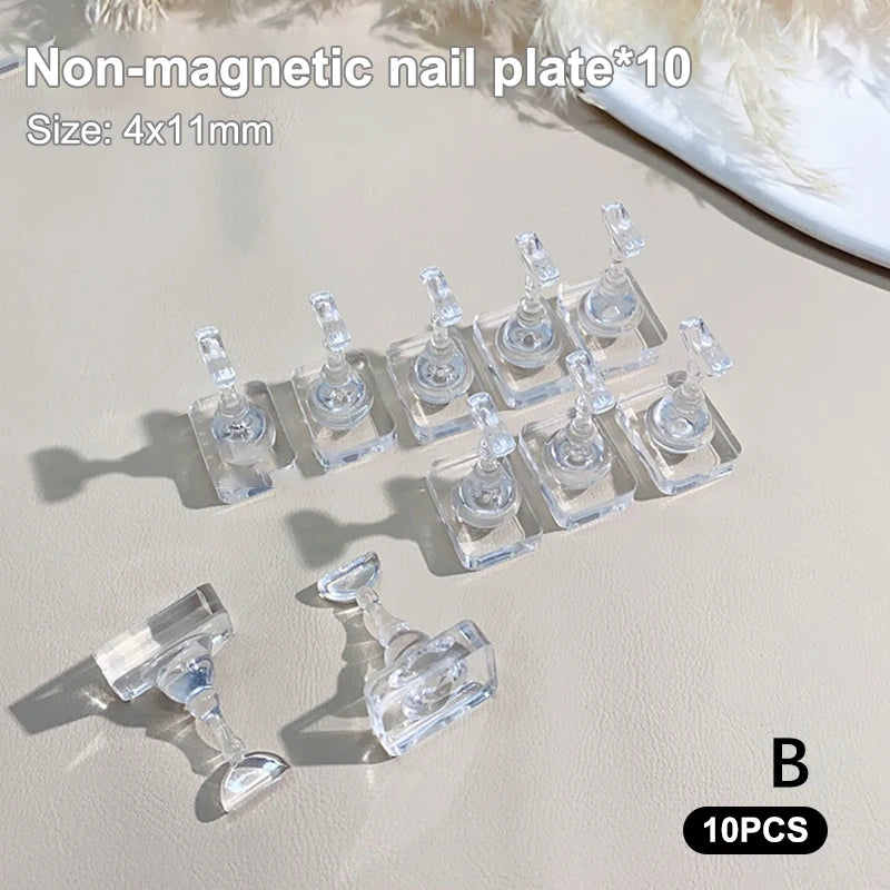 Acrylic Non-Magnetic Nail Display Stand & Tip Holder Set