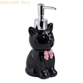 Ceramic Cat Soap Dispenser for Bathroom – Lotion & Shampoo Bottle