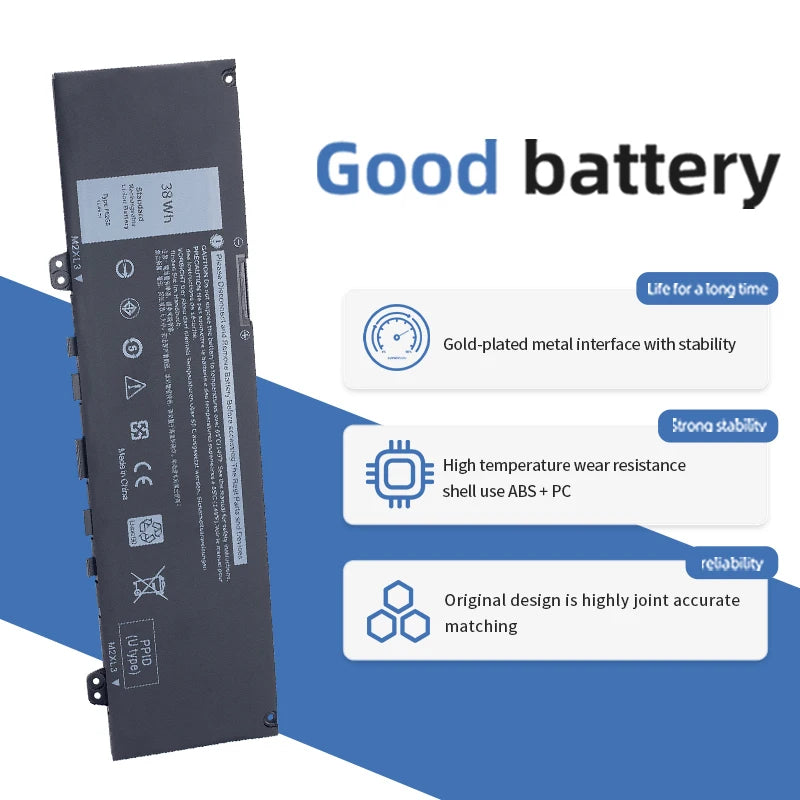 SUOZHAN F62G0 Battery for Dell Inspiron 5370 7370 7373 7380 7386