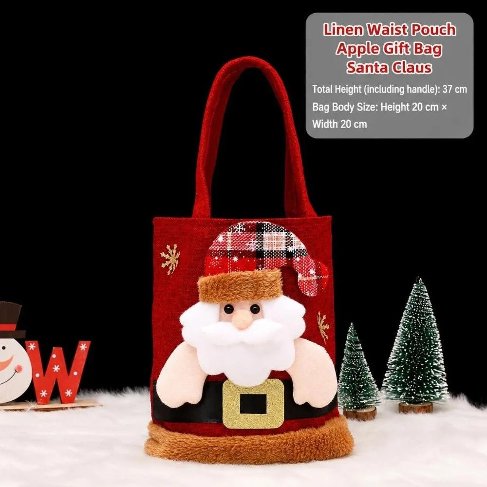 Christmas Gift Bags Kids Candy Tote Bags – Festive Party Bags