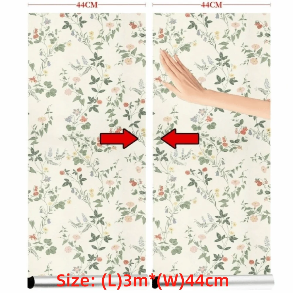 French Floral Peel & Stick Wallpaper – Removable PVC Sticker