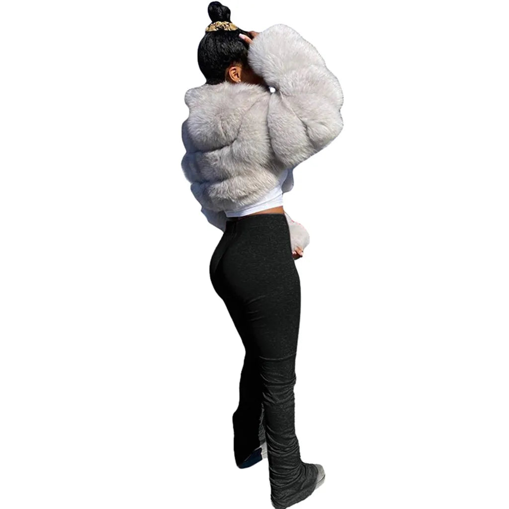 Women's Stacked Yoga Leggings Stretch Bootcut Lounge Pants