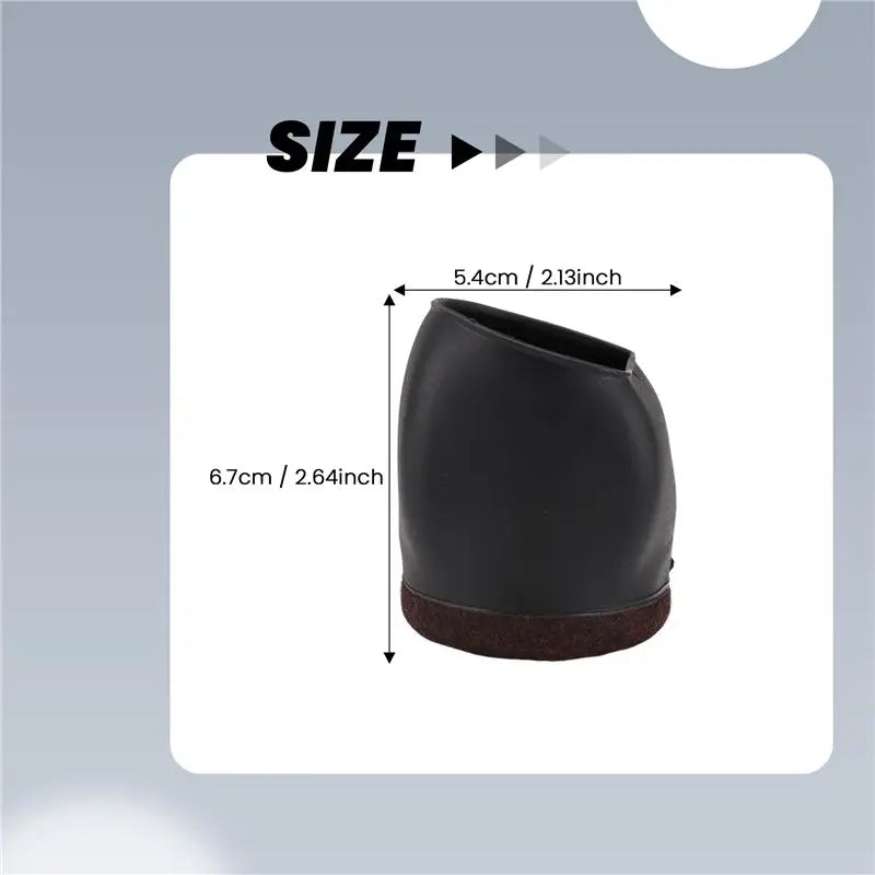 Rubber Chair Wheel Stoppers – Caster Cups & Felt Floor Protectors