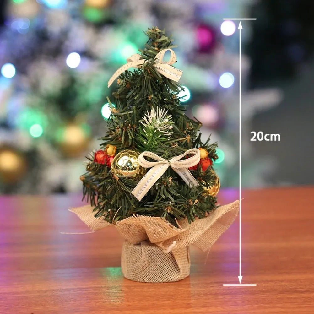 20cm Mini Christmas Tree Bow Accent Tabletop Xmas Ornament