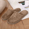 Men's Warm Plush Indoor Slippers – Non-Slip Cozy Home Shoes