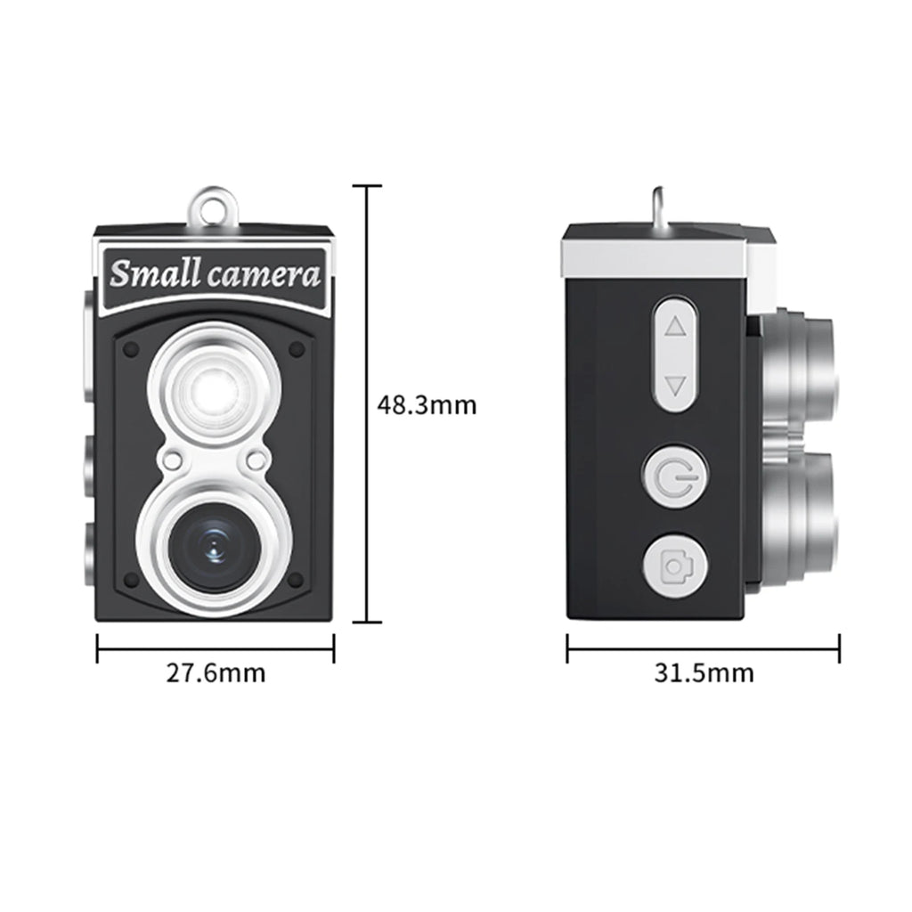 Retro 1080P HD Mini Camera with Flash & 1.14" Screen | 8.6MP