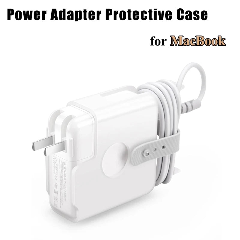 MacBook Charger Cord Winder & Protective Case 12"–16"