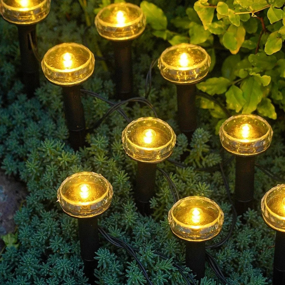 Solar Bubble Ball Ground Stake String Lights – Garden Décor