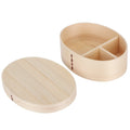 3-Compartment Wooden Bento Box – Eco-Friendly 1000ml Lunch Box