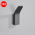 Black Matte Self-Adhesive Wall Hook – Towel & Coat Hanger