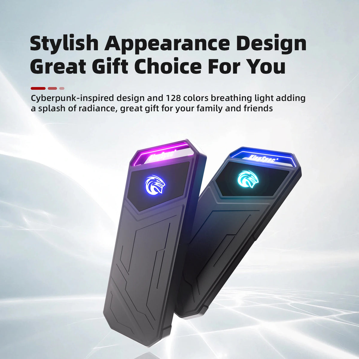KingSpec Z5 Portable External SSD 2000MB/s USB 3.2 RGB
