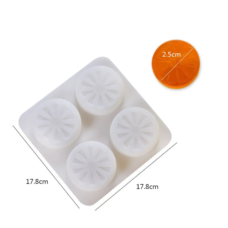 Silicone Orange Mould – Soap, Candle, Epoxy & Gypsum DIY