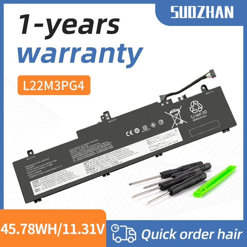 SUOZHAN L22M3PG4 47Wh Battery for Lenovo ThinkPad E14 E16 2023