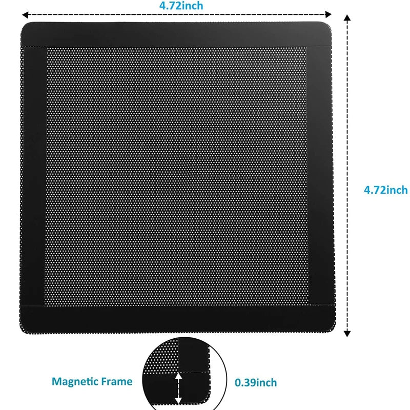 12cm Magnetic PC Dust Filter Mesh Cover for 120mm Fan
